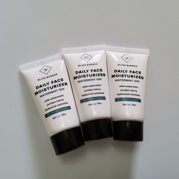 Lot Of 3- Blind Barber Daily Face Moisturizer Watermint Gin, .33floz, Sealed - Picture 1 of 4